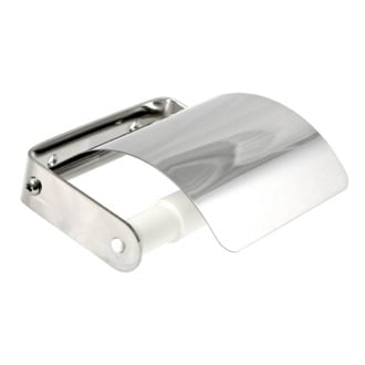Chrome Toilet Roll Holder With Cover Gedy 2725-13